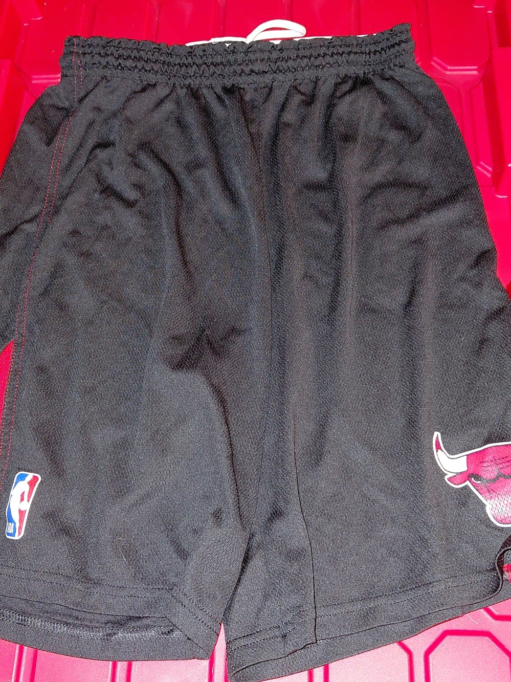 Chicago Bull.  Black NBA Basketball Shorts